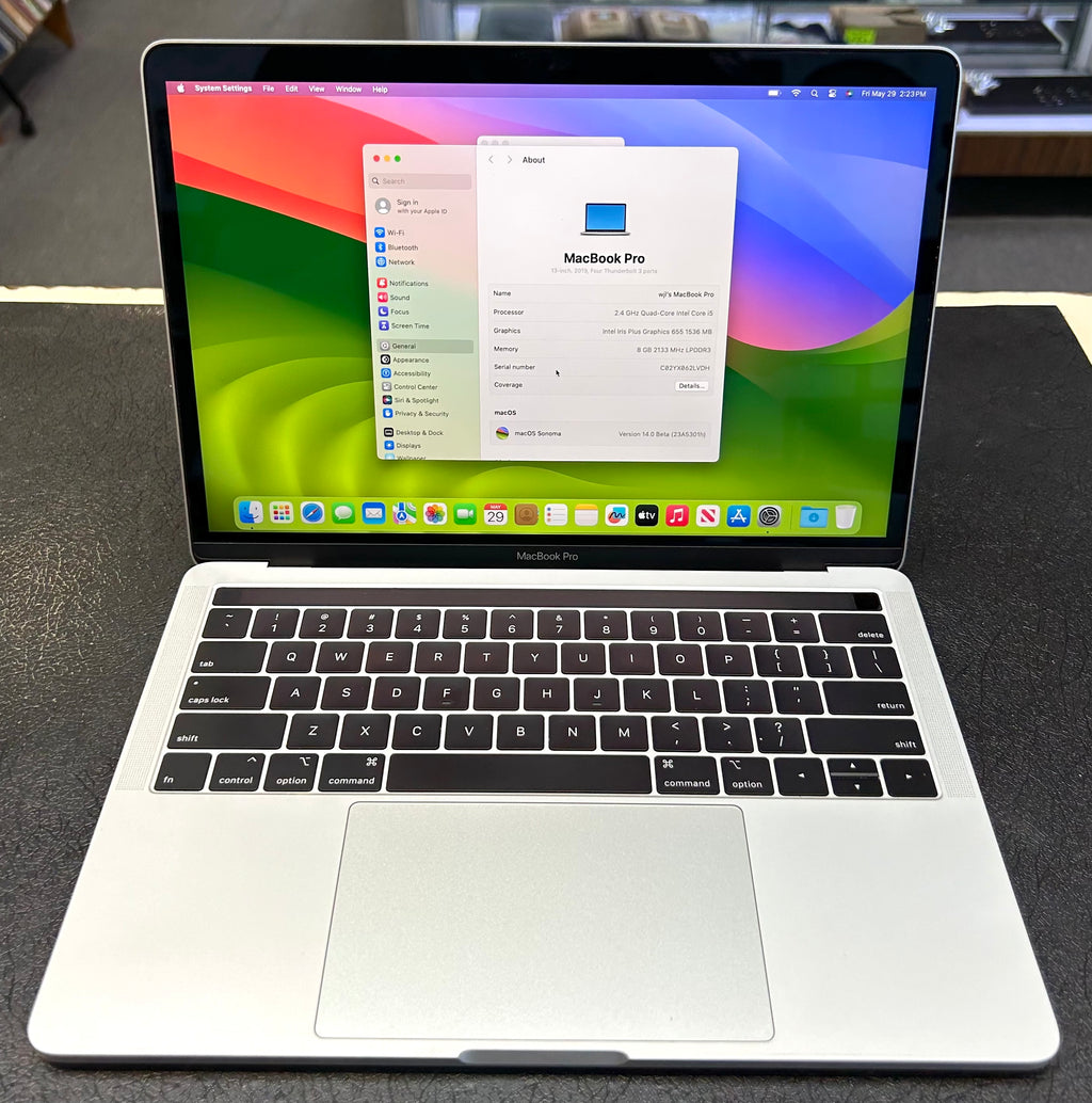 Apple MacBook Pro 13” 2019 Touch Bar Laptop | Intel Core i5 2.4GHz | 8GB RAM | 512GB SSD