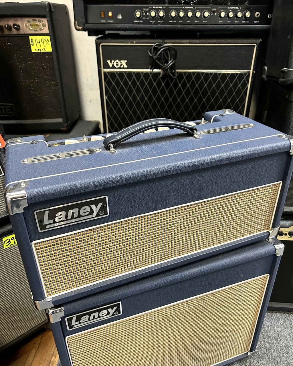 Laney Lionheart L20H 20W Class A Tube Guitar Amp Head Blue w/ Cover UK Made