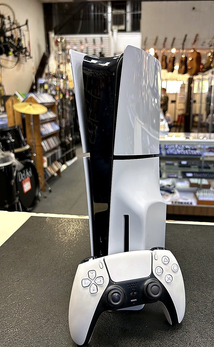 Sony PlayStation 5 PS5 Slim Disc Edition Console 1TB White w/ DualSense Controller