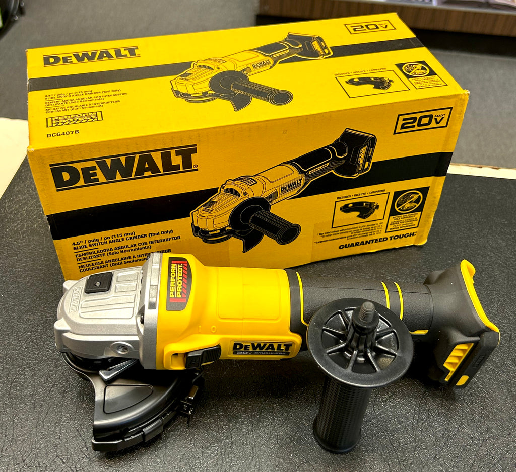 NEW DEWALT 20V MAX XR Brushless 4.5" Cordless Angle Grinder – Tool Only