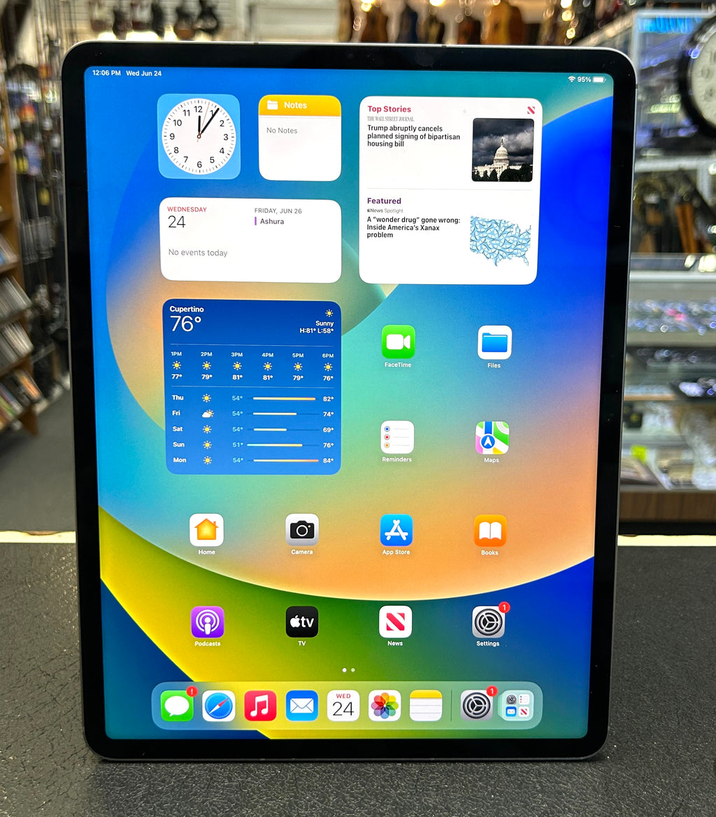 Apple iPad Pro 12.9" 6th Gen M2 256GB Wi-Fi + Cellular Unlocked Space Gray