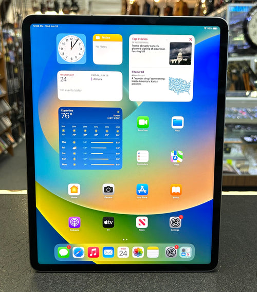 Apple iPad Pro 12.9" 6th Gen M2 256GB Wi-Fi + Cellular Unlocked Space Gray