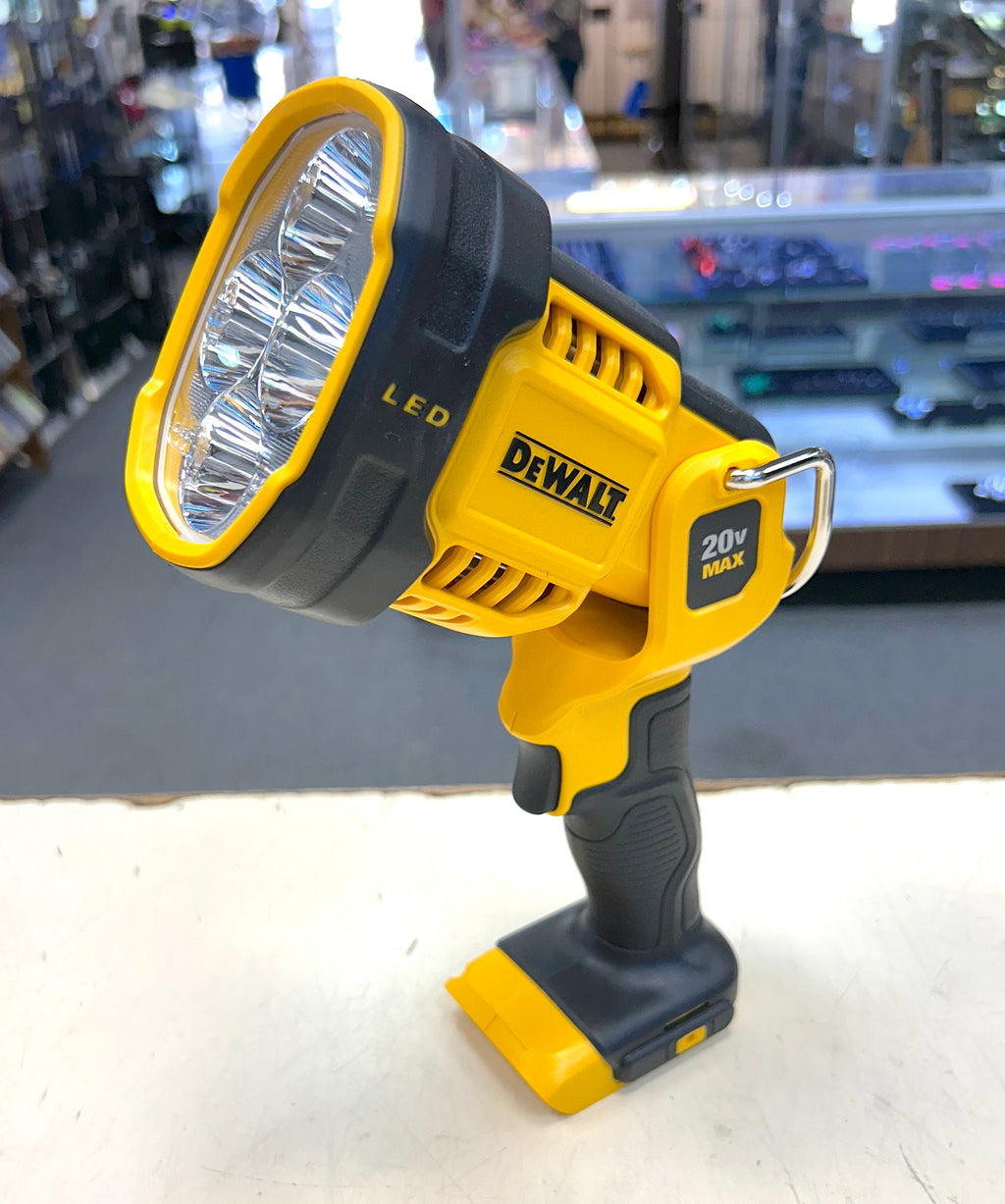DeWalt 20V MAX LED Jobsite Spotlight Flashlight Tool Only w/ Box – 1000 Lumens
