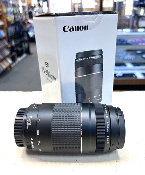 Canon EF 75–300mm f/4–5.6 III Telephoto Zoom Lens | Like New | Original Box