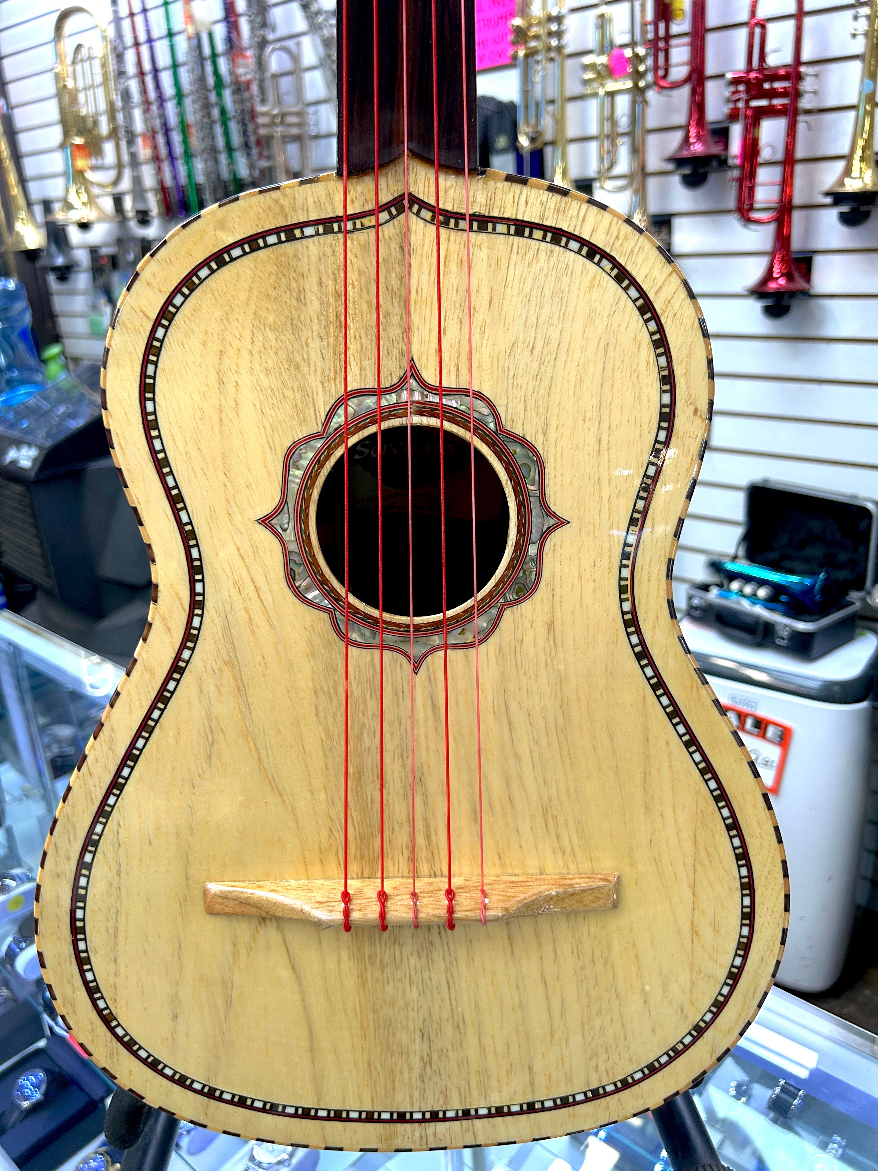 Traditional Serenata Vihuela Accoustic Guitar - Handcrafted in Mexico