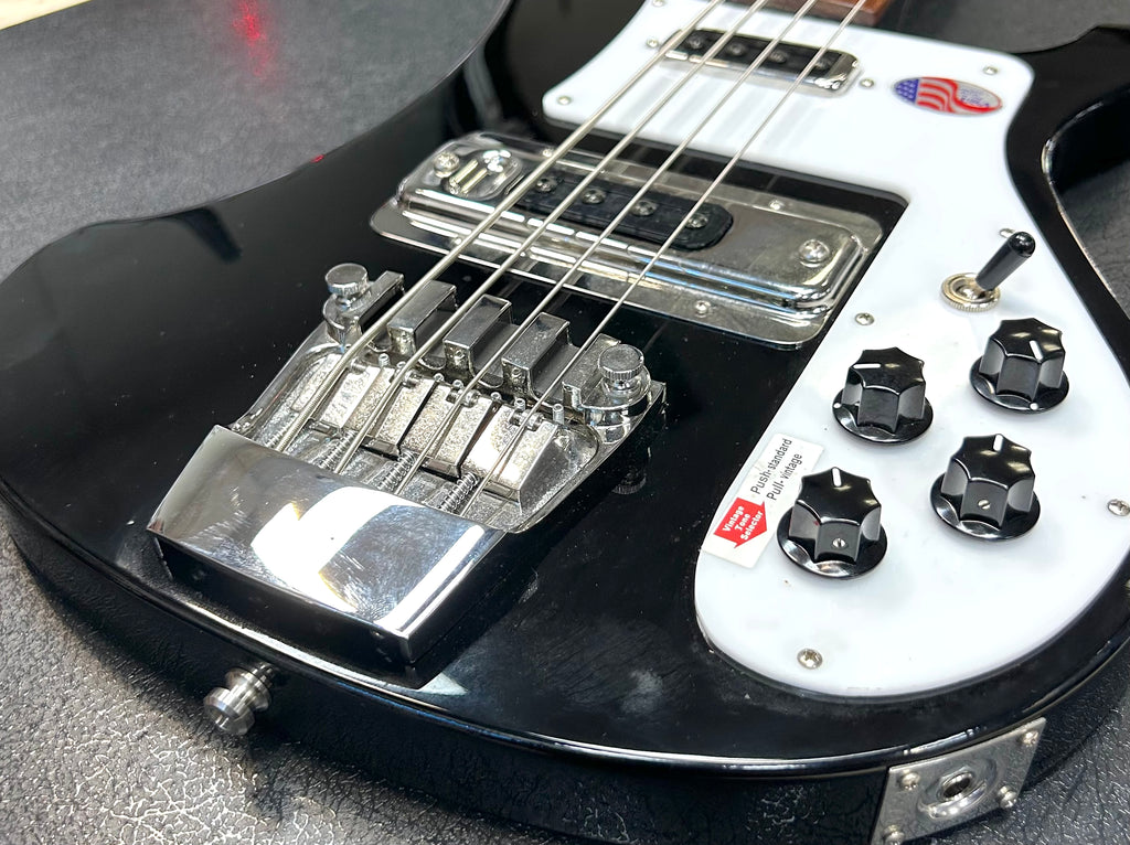 Rickenbacker 4003 Jetglo 4-String Electric Bass Guitar Made in USA w/ Black Hard Shell Case