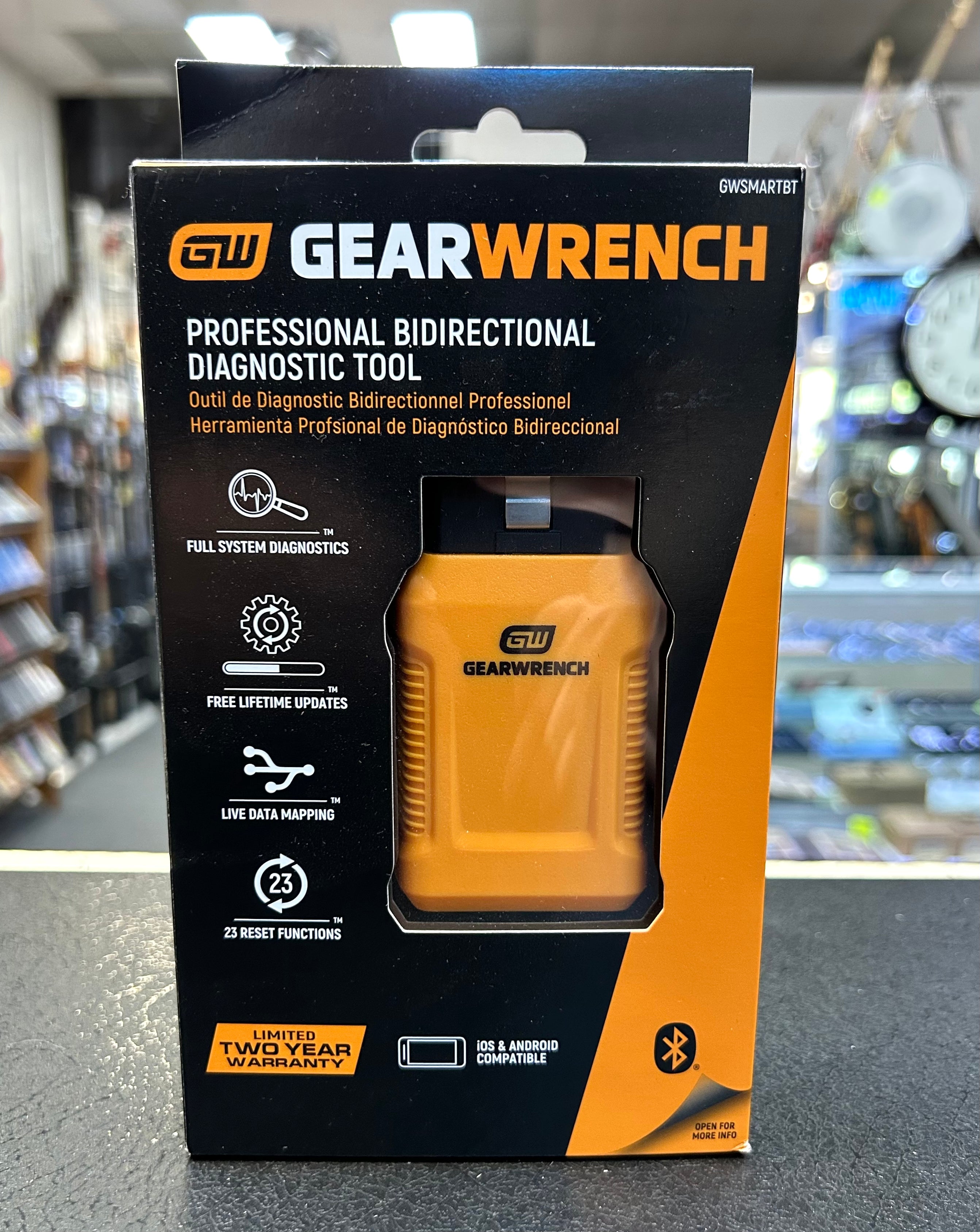 GEARWRENCH GWSMARTBT Professional Bidirectional Diagnostic Tool – Bluetooth OBD2 Scanner