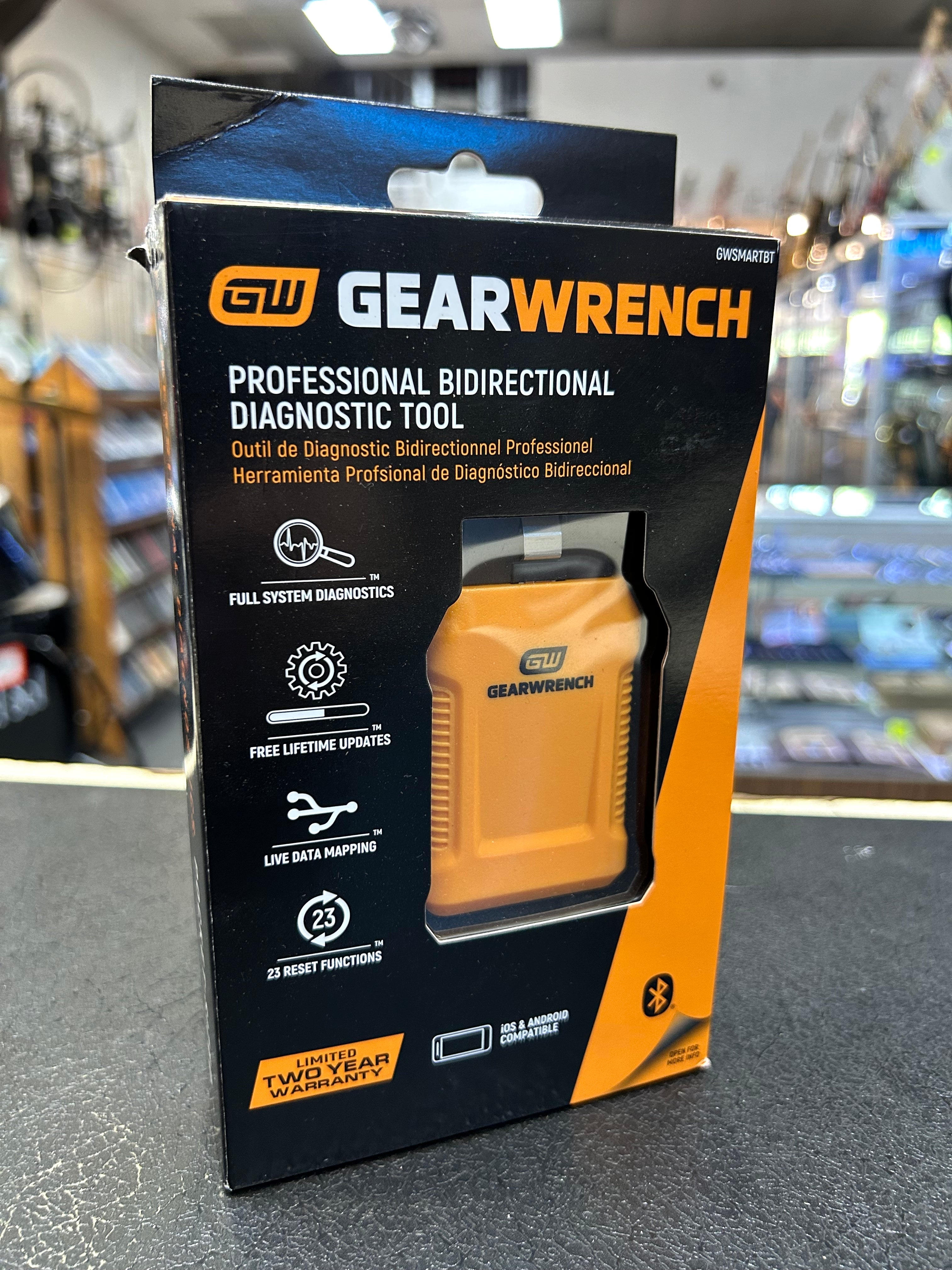 GEARWRENCH GWSMARTBT Professional Bidirectional Diagnostic Tool – Bluetooth OBD2 Scanner