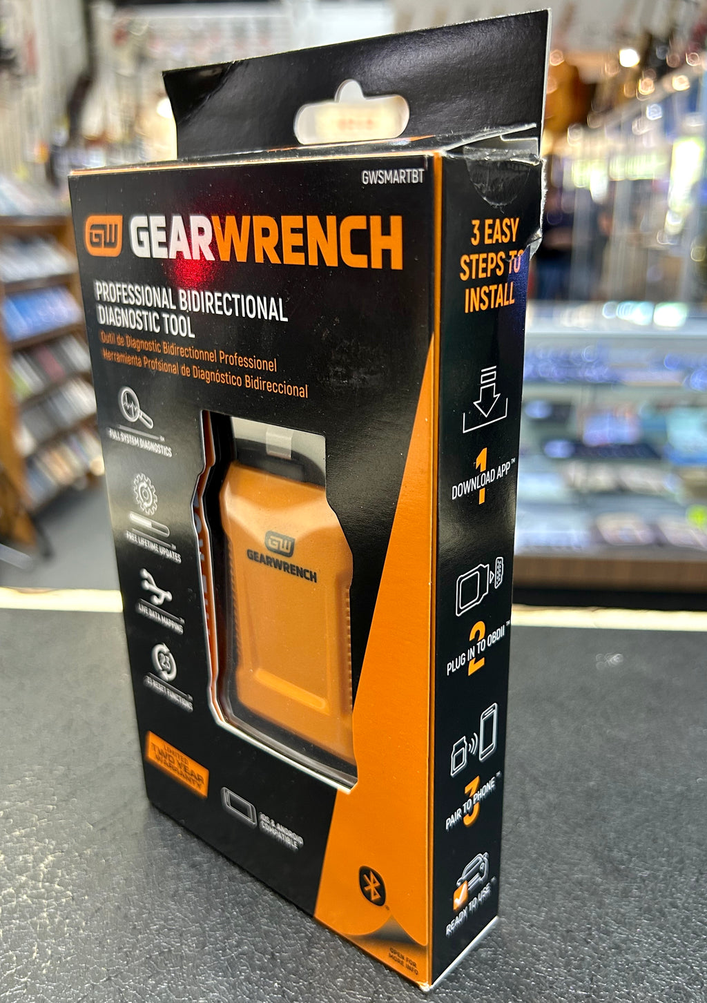 GEARWRENCH GWSMARTBT Professional Bidirectional Diagnostic Tool – Bluetooth OBD2 Scanner