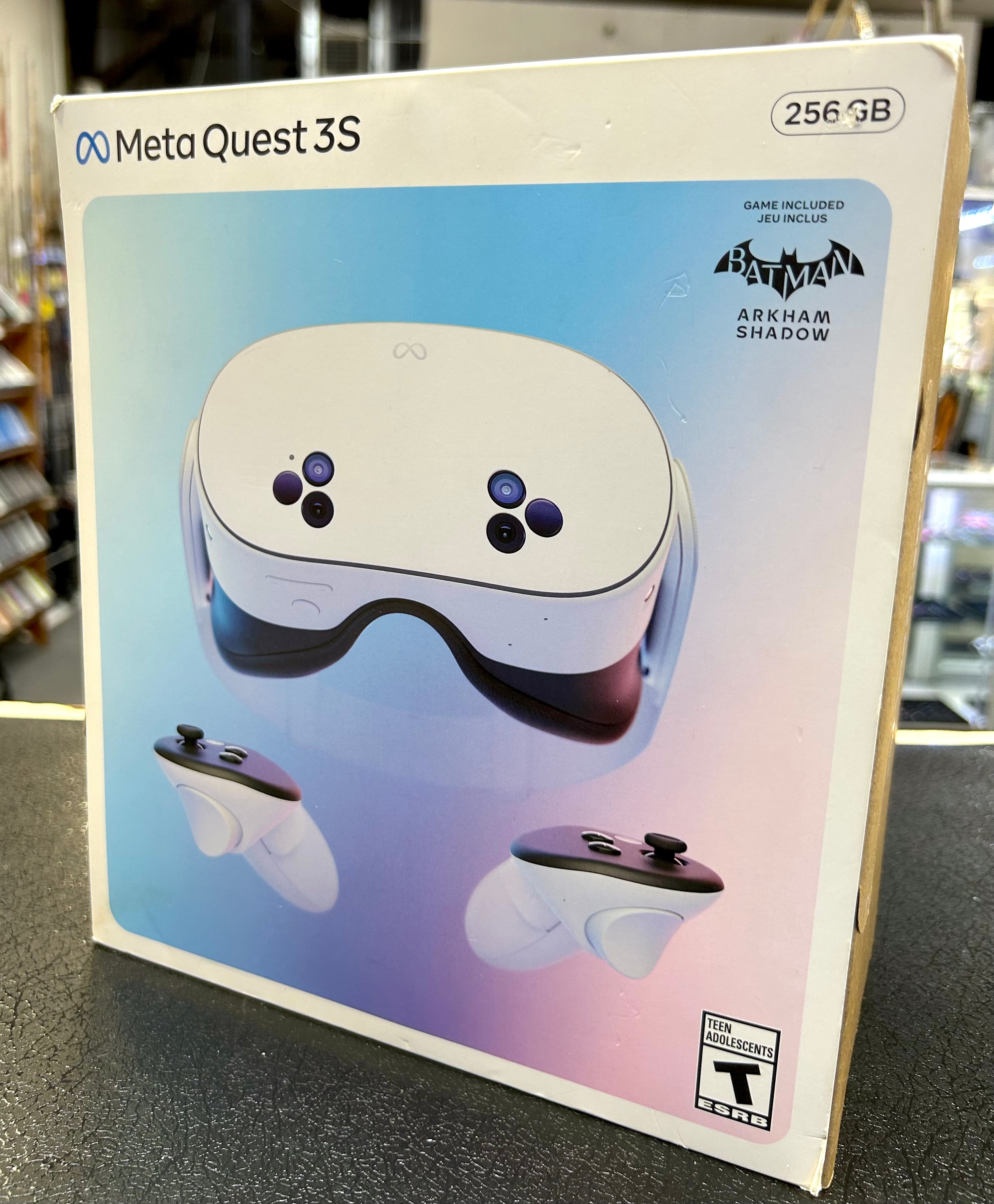 Meta Quest 3S 256GB VR Headset Bundle  – Batman Arkham Shadow Included – Touch Plus Controllers