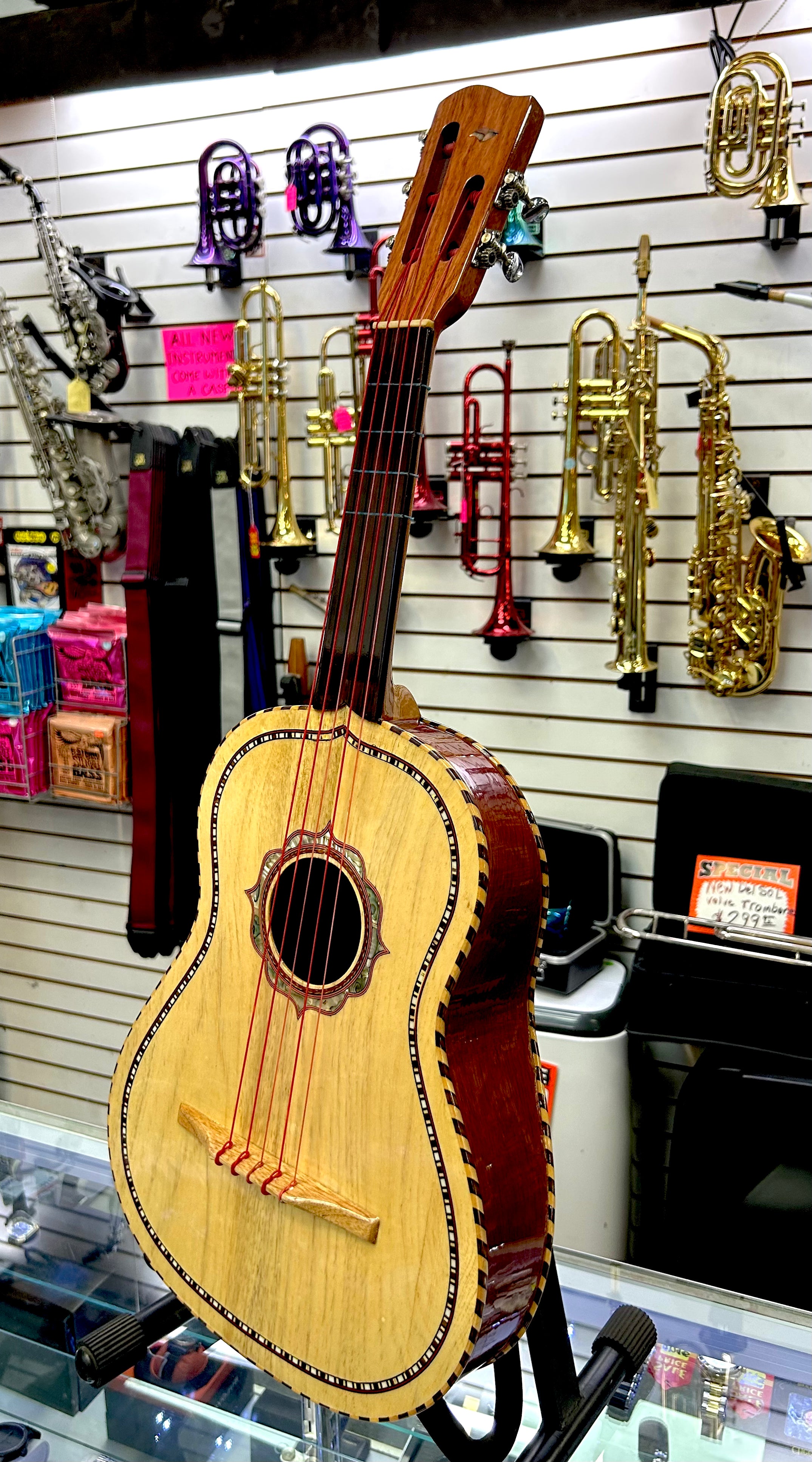 Traditional Serenata Vihuela Accoustic Guitar - Handcrafted in Mexico