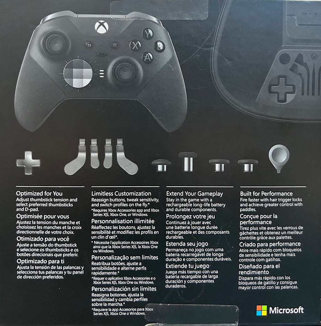 Xbox Elite Wireless Controller Series 2 Black Factory Sealed