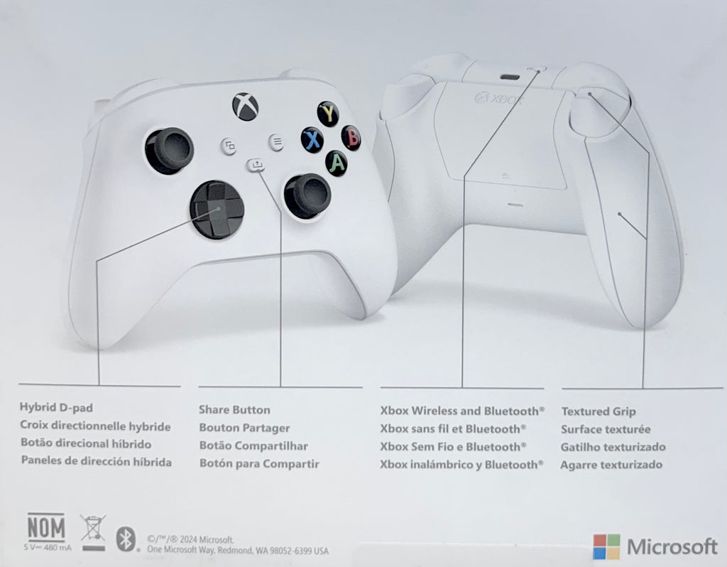 Microsoft XBOX Robot White Wireless Controller