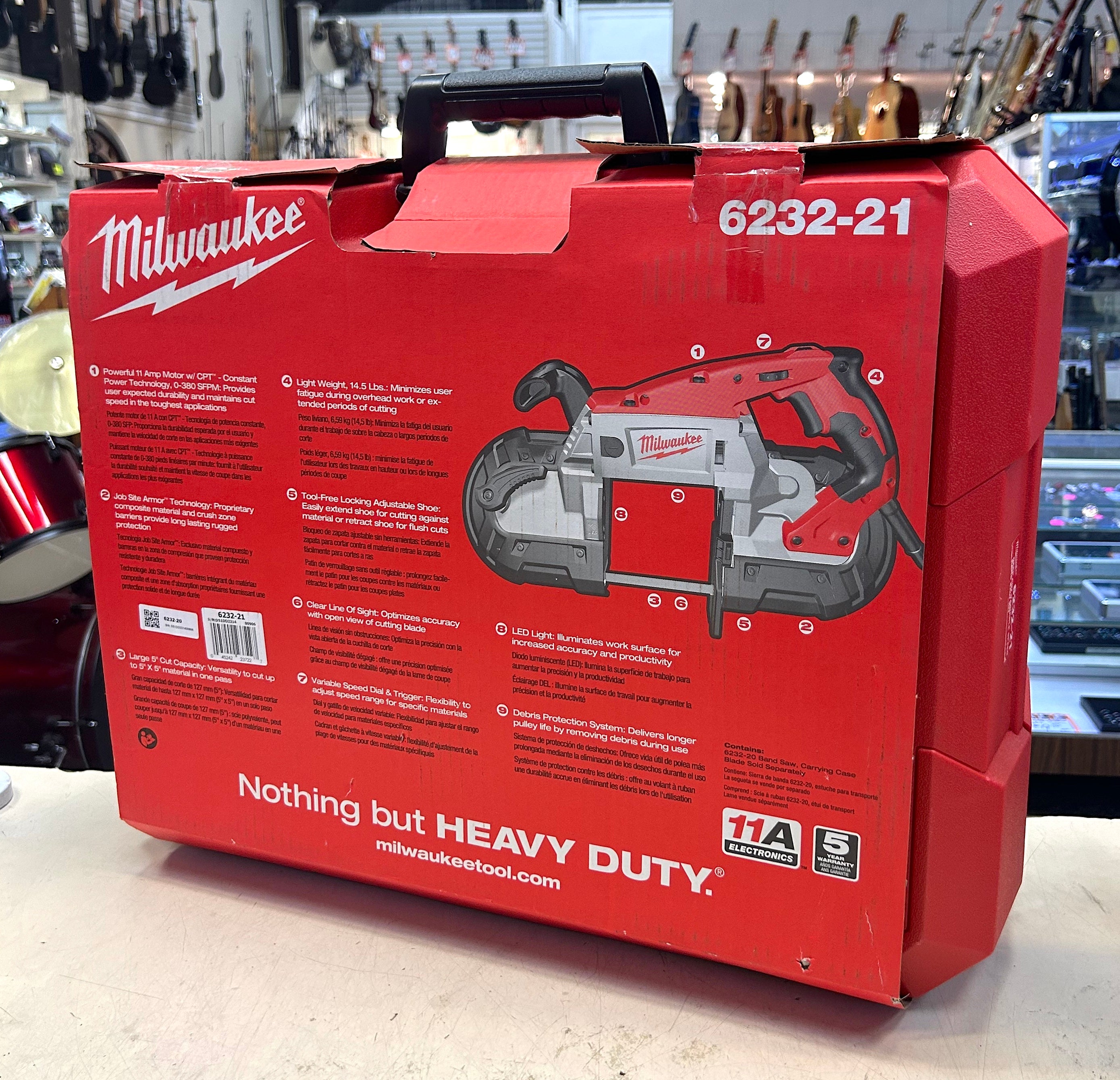 Milwaukee 6232-21 Deep Cut Variable Speed Band Saw – in Original Packaging