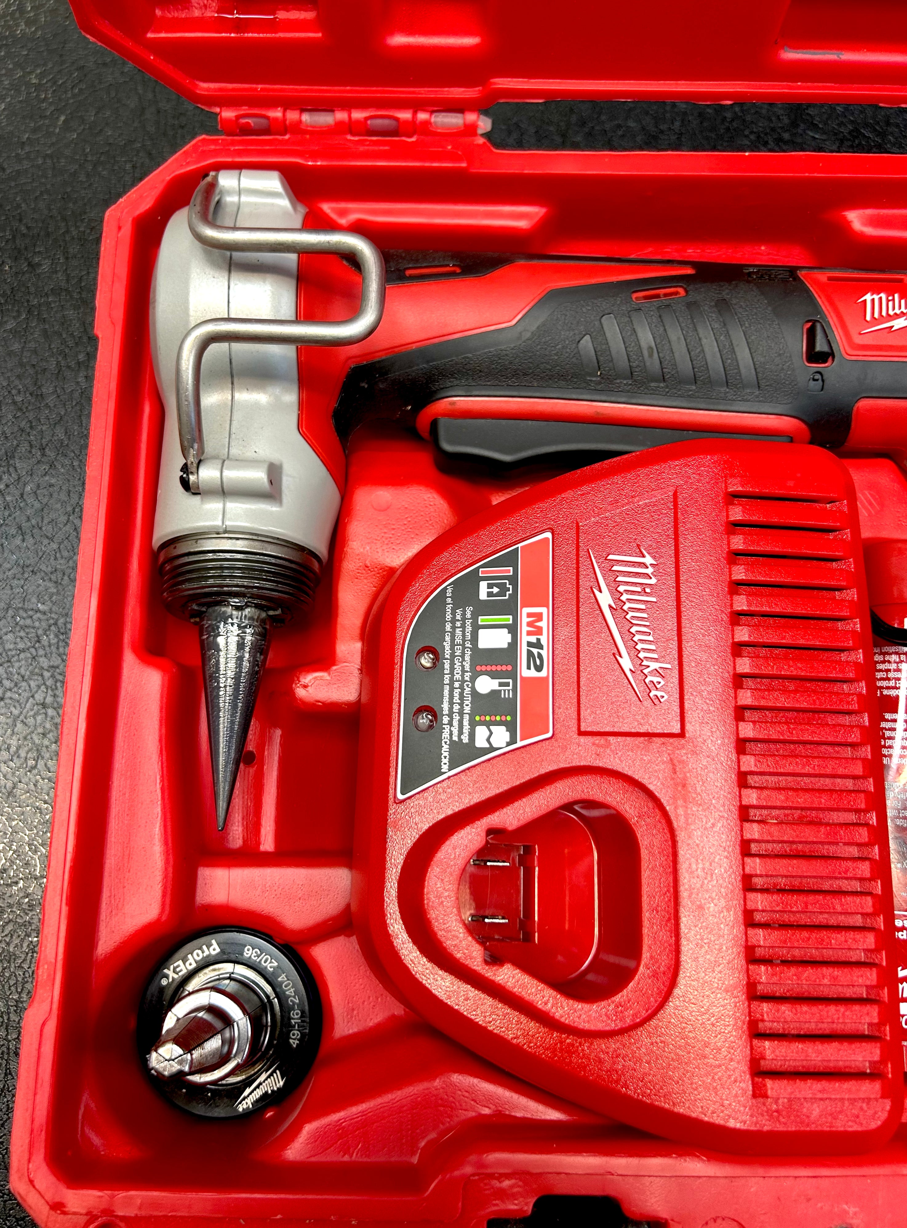 Milwaukee 2432-22 M12 ProPEX Expansion Tool Kit 1/2” 3/4” 1” Heads COMPLETE SET