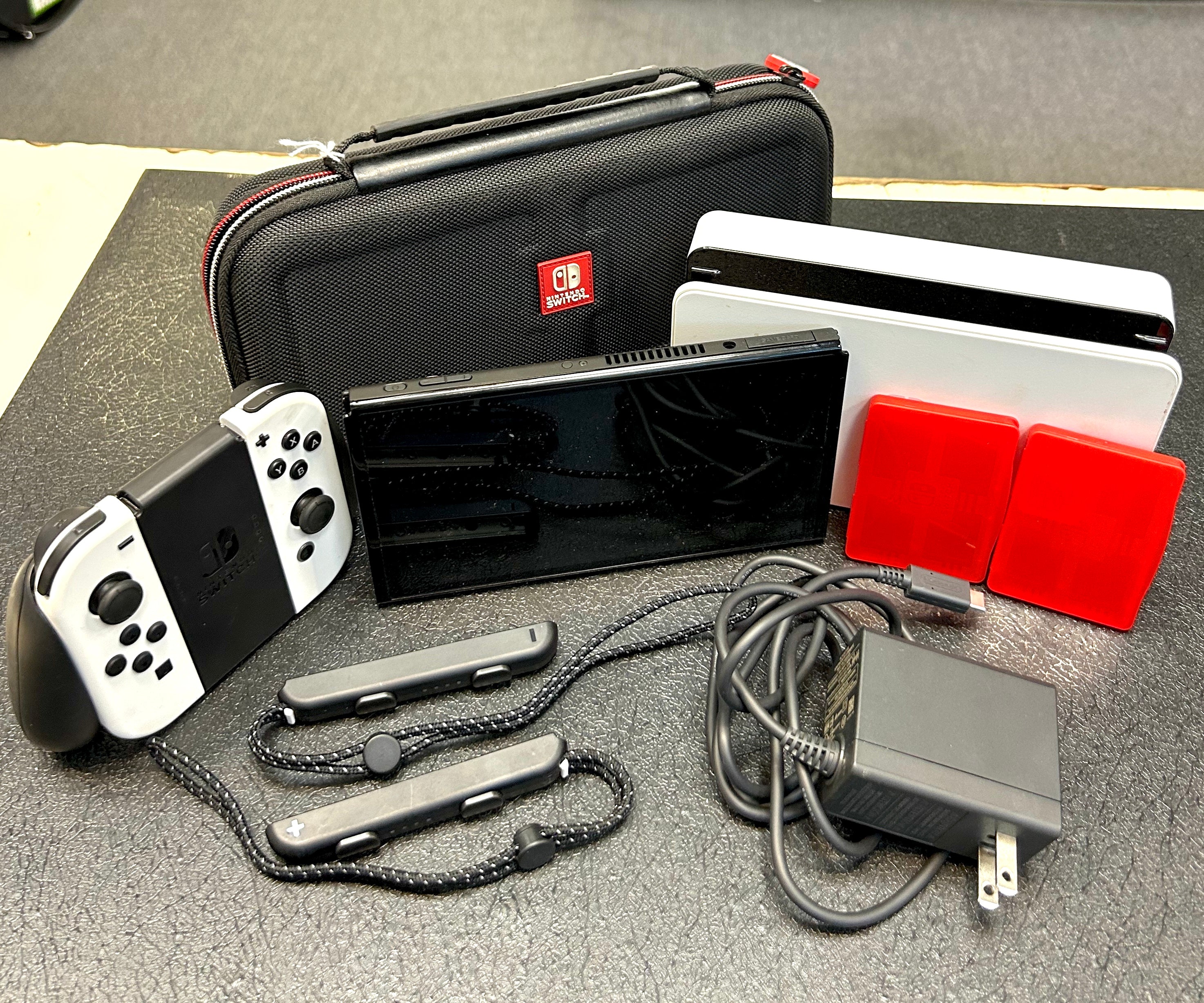 Nintendo Switch OLED 64GB White Console Complete w/ Dock Joy-Cons Case
