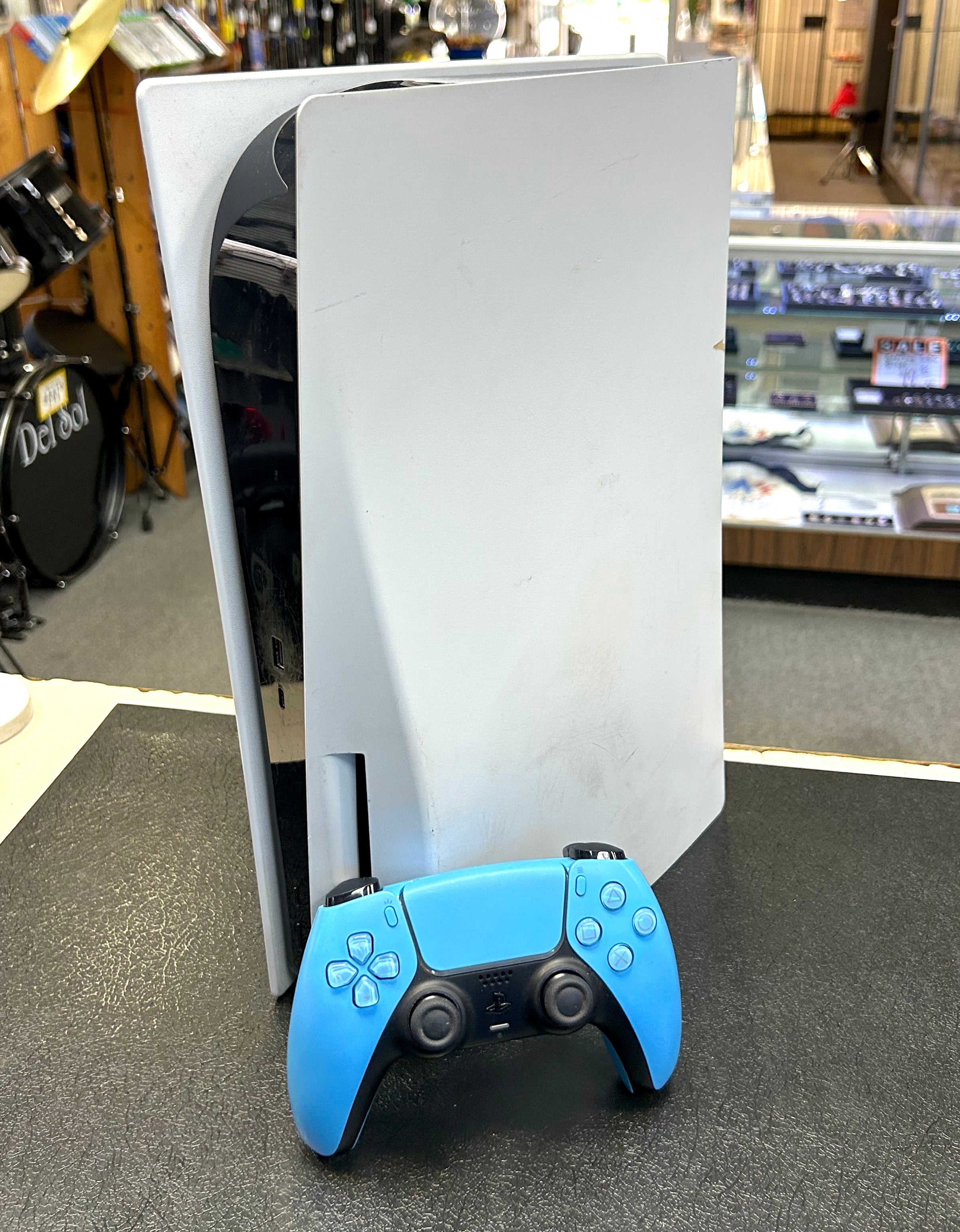Sony PlayStation 5 PS5 Disc Edition 825GB Console Bundle w/ Blue DualSense Controller