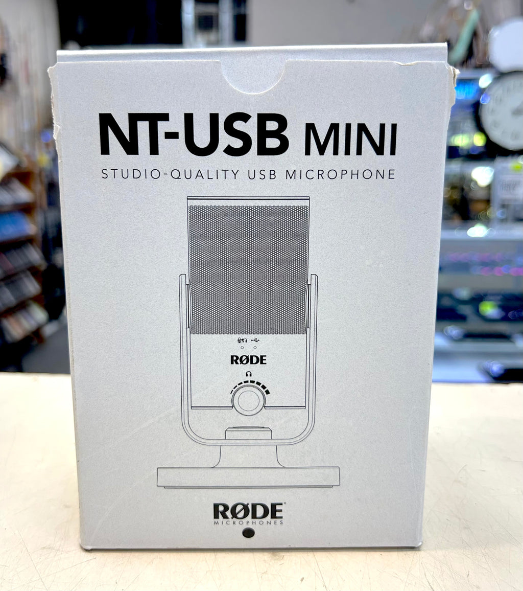 RØDE NT-USB Mini USB Condenser Microphone w/ Stand Studio Quality Podcast Streaming Mic