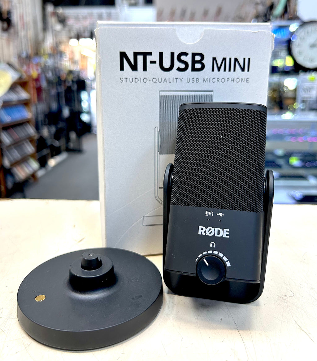 RØDE NT-USB Mini USB Condenser Microphone w/ Stand Studio Quality Podcast Streaming Mic