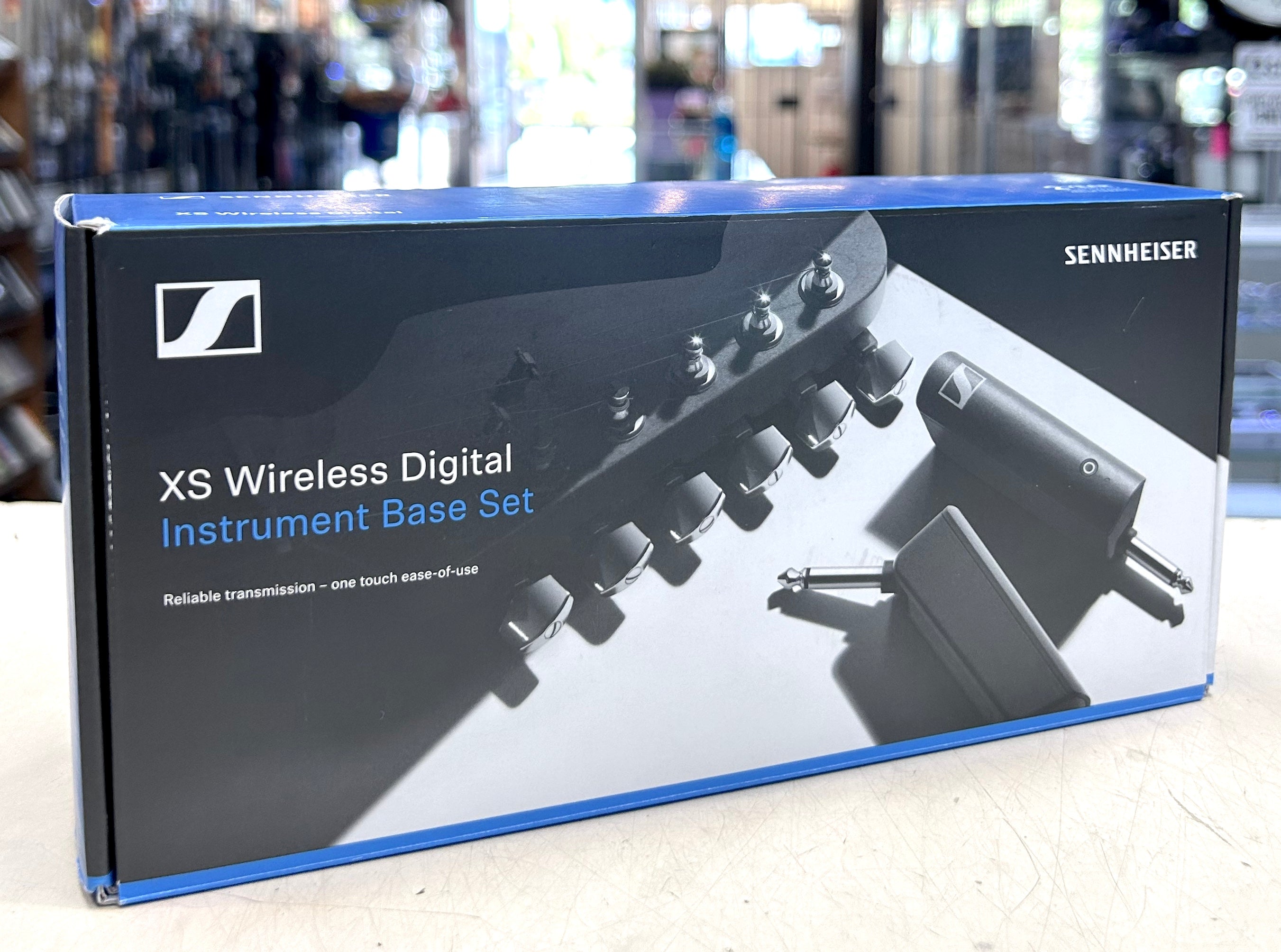 Sennheiser XS Wireless Digital Instrument Base Set packaging on a table