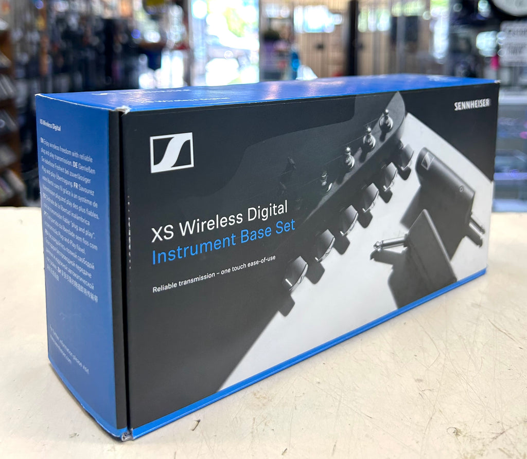 Sennheiser XS Wireless Digital Instrument Base Set packaging on a table