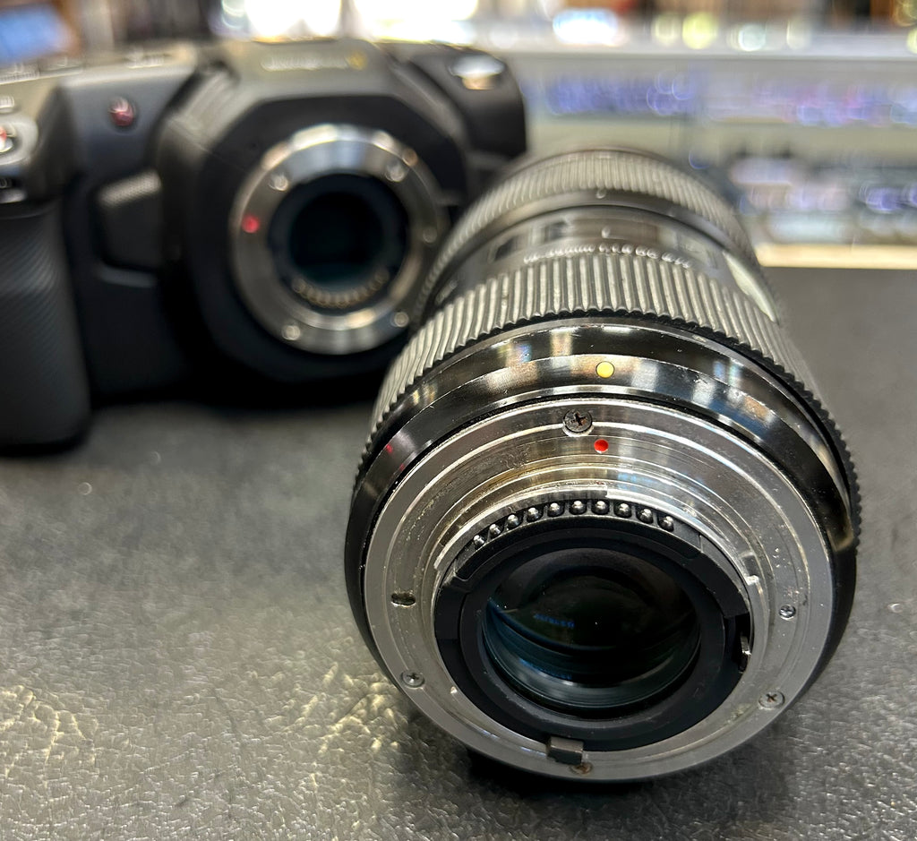 Blackmagic Pocket Cinema Camera 4K BMPCC4K + Sigma 18-35mm f/1.8 Art Nikon F + Metabones NF-BMCC