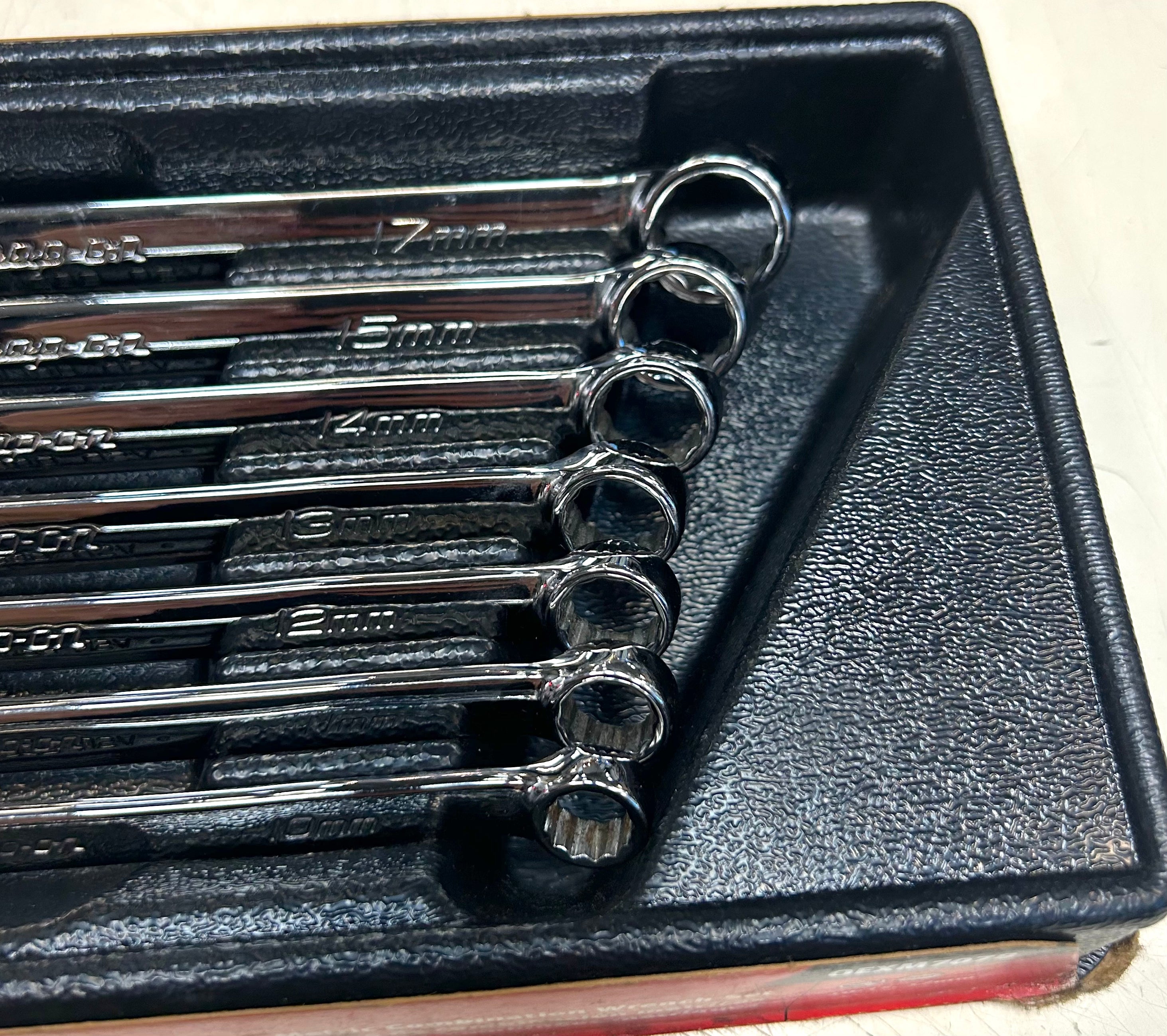 Snap-on 7-Piece Metric Combination Wrench Set – Pre-Owned, Excellent Condition