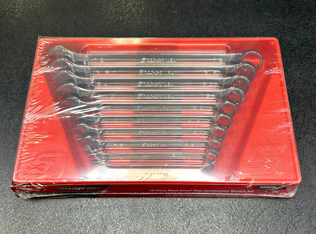 Snap-on SOEX710 10-Piece SAE Flank Drive Plus Combination Wrench Set