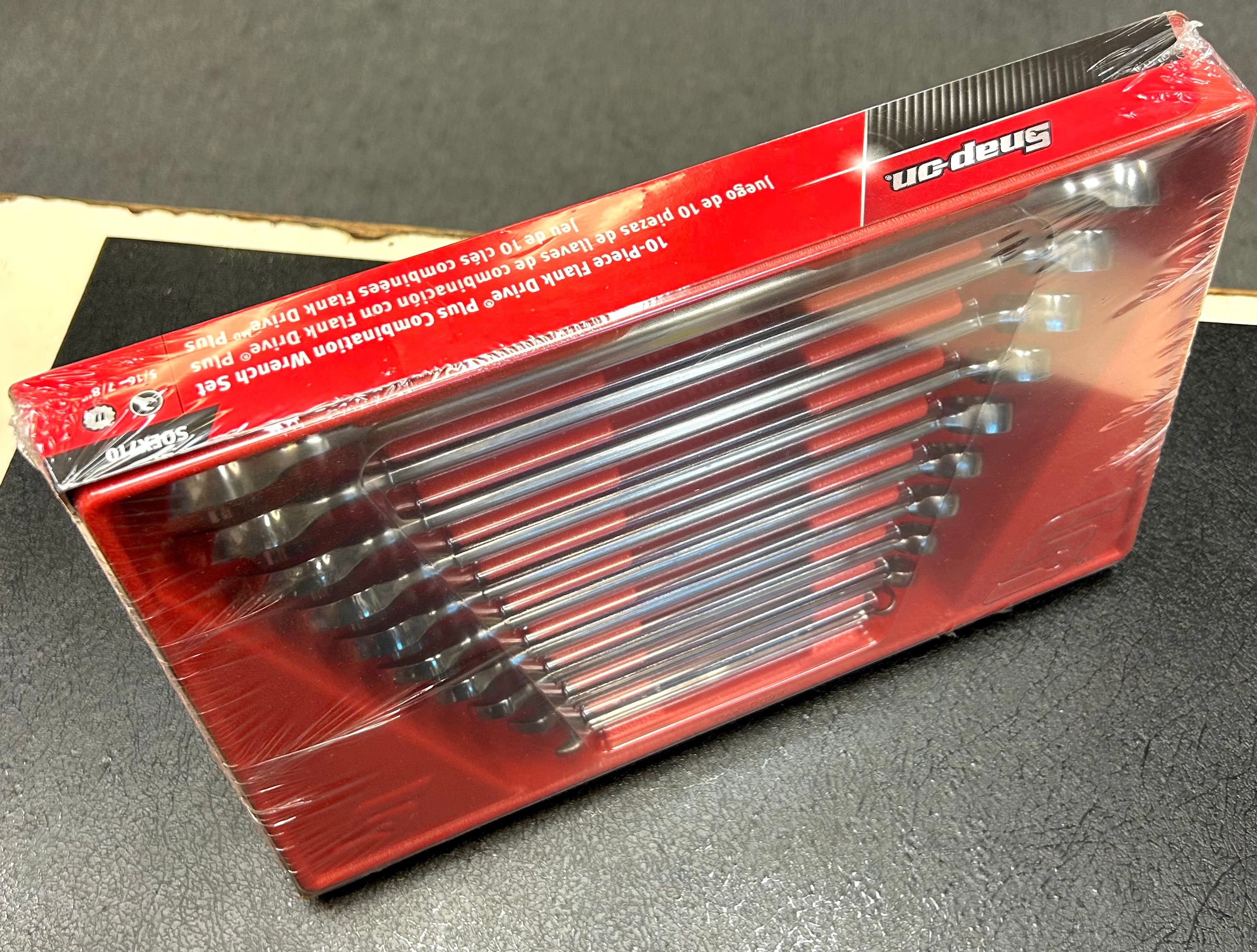 Snap-on SOEX710 10-Piece SAE Flank Drive Plus Combination Wrench Set